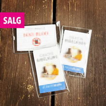3 pk plastlommer til kontaktkort/medisinsk dokument